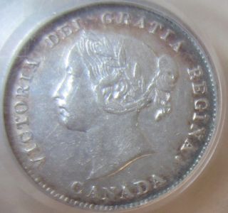 1888 Canada Silve Five Cent.  Pcgs Ef - 40 photo