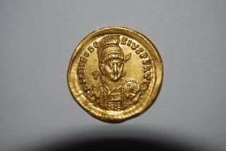 Theodosius Ii,  402 - 450 Ad (av 4.  41g 21mm) Constantinople Choice Ef photo