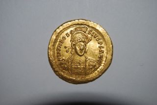 Theodosius Ii,  408 - 450 Ad (av 4.  44g 20.  5mm) Constantinople See Note Ef photo