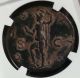 Roman Empire: Hadrian,  117 - 138 Ad. ,  Ae Sestertius,  Reverse Virtus,  Ngc F Coins: Ancient photo 1