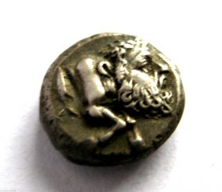 500 B.  C Archaic Ancient Greece Cyzicus - Mysia Silver Half Stater Coin.  Vf photo