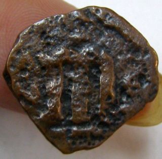Coin Byzantine Follis Heraclian Empire Constans Ii 641 - 668 Ad 1485 - 490 photo