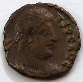 Jovian 363 Ad Authentic Ancient Bronze Roman Coin Wreath 1014 - 21 photo