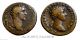 Antoninus Pius / Marcus Aurelius Rare Two Head Coin Large Sestertius 34mm 140ad Coins: Ancient photo 2