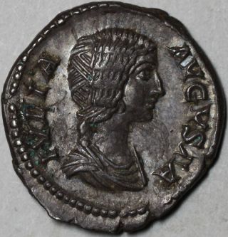 Ex.  Duke Of Argyll Julia Domna Juno Denarius Pedigreed British Ancient Coin photo