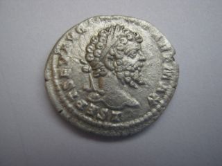 Roman Silver Denarius Of Imp.  Septimius Severus,  193 - 211 A.  D. photo