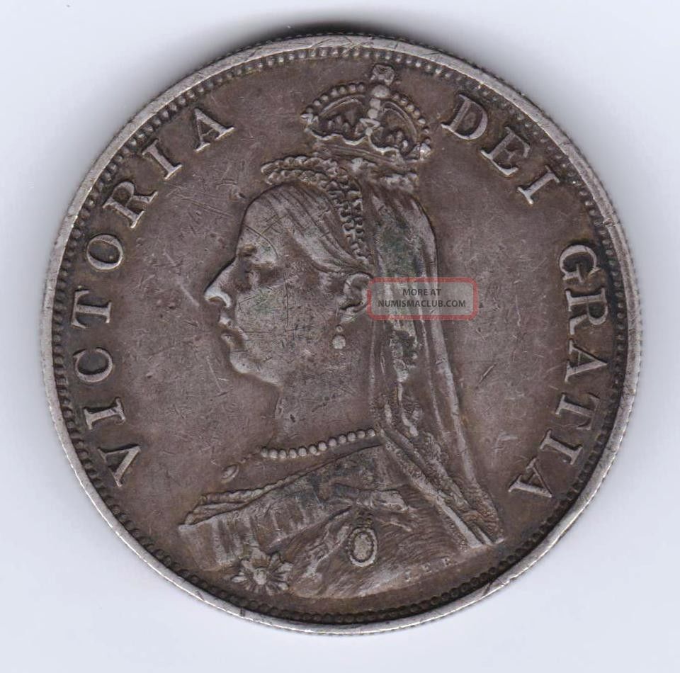 Gb Qv 1888 Double Florin (4 Shillings) Coins & Paper Money photo