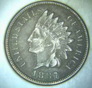 1887 Indian Head Cent (03 - 11 - 01) photo