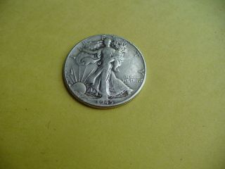 1945 S Walking Liberty 1/2 $$ 90% Silver photo