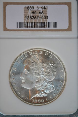 1880 - S Morgan Silver Dollar Ngc Ms66 photo