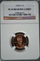 1994 - S Lincoln Penny 1c Cent Ngc Pf69 Red Ultra Cameo Small Cents photo 3