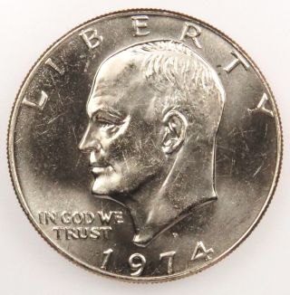 1974 D Uncirculated Eisenhower Dollar (b03) photo