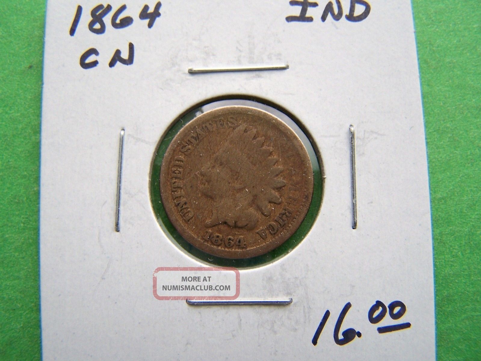 1864 Indian Head Cent - Copper / Nickel