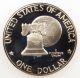 1976 S Type 2 Deep Cameo Proof Clad Eisenhower Dollar (b05) Dollars photo 1