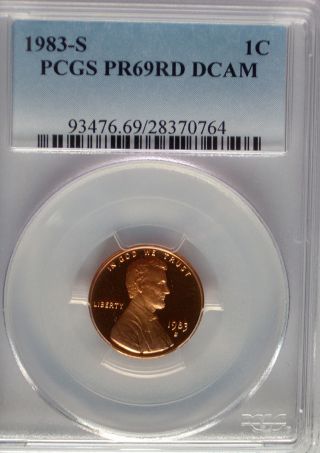 Pcgs 1983 S Proof Lincoln Cent Penny Pr69 Dcam Price Guide$36 Usa Pf Coin photo