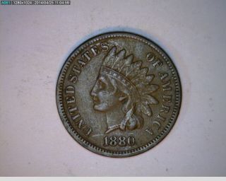 1880 Indian Head Cent (31 - 62) photo