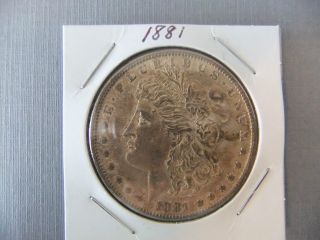 Morgan Silver Dollar 1881 S photo