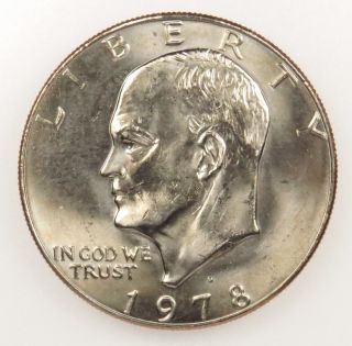 1978 D Uncirculated Eisenhower Dollar (b04) photo