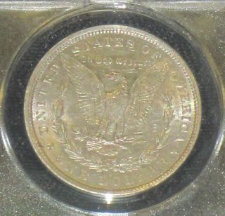1882 O/s Top 100 Vam 3 Almost Uncirculated Au 53 Certified Morgan Silver Dollar photo