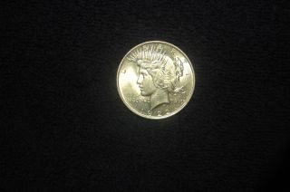 1922 Gold Plated Pease Dollar photo