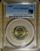 1868 Indian Head Cent Pcgs Ms 64 Bn.  Photo Seal.  Unbelievable Powder Blue Toning Small Cents photo 1
