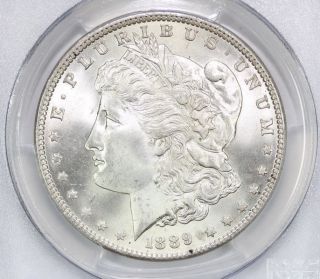 1889 Morgan Silver Dollar Ms 65 Pcgs (9364) photo