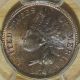 1872 S - 10 Shallow N Indian Head Cent Pcgs Ms 64 Rb.  Photo Seal.  Rare Beauty Wow Small Cents photo 2