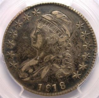 1818 Pcgs Xf Details Capped Bust Silver Half Dollar Id Ff427 photo