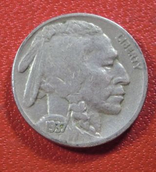 1937 Philadelphia Indian Head Buffalo Nickel photo