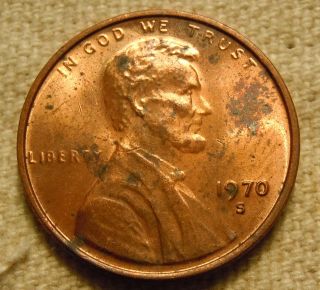 1970s Small Date Lincoln Cent / Uncirculated photo
