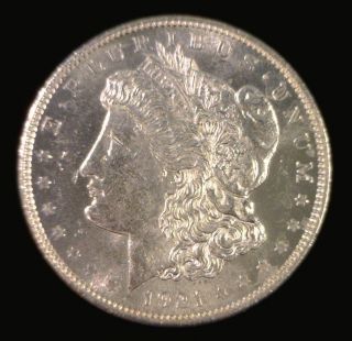 1921 $1 Morgan Silver Dollar Vam 3d Choice Bu Prooflike photo