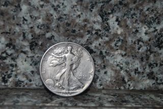 Very Fine 1938 - D Walking Liberty Silver Half Dollar Beauty photo