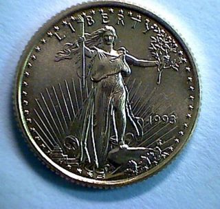 1993 $5 Gold American Eagle,  Brilliant Uncirculated photo