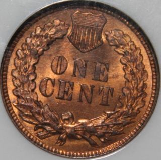 Ms - 65rb 1909 Indian Head Penny Cent Ngc Red Brown photo