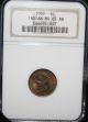 Ms - 65rb 1909 Indian Head Penny Cent Ngc Red Brown Small Cents photo 1