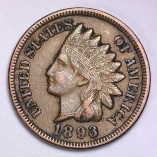 Au 1893 Indian Head Cent Penny photo