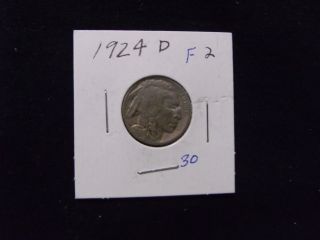 1924 - D Buffalo Nickel Better Date 2 Of 2 photo