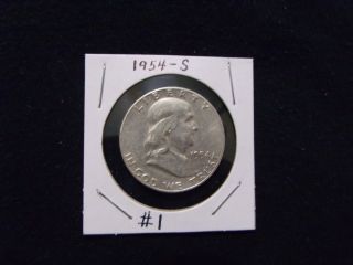 1954 - S Franklin Half Dollar Silver photo