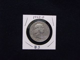 1948 - D Franklin Half Dollar Silver 3 Of 3 photo