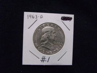 1963 - D Franklin Half Dollar Silver photo
