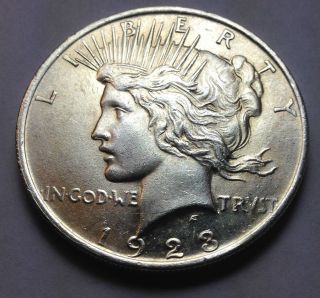 Peace Silver Dollar - 1923p photo