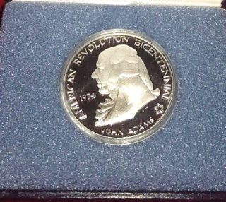 1974 John Adams U.  S.  Bicentennial Sterling Silver Commemorative (1 Oz.  X.  925) photo