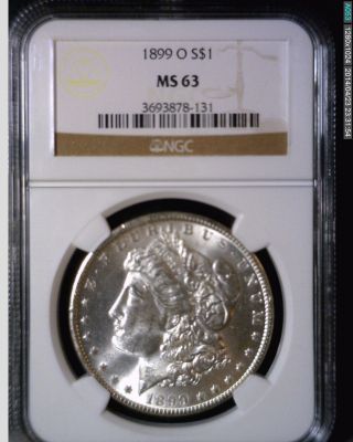 1899 O Morgan Silver Dollar Ngc Ms 63 Coin photo