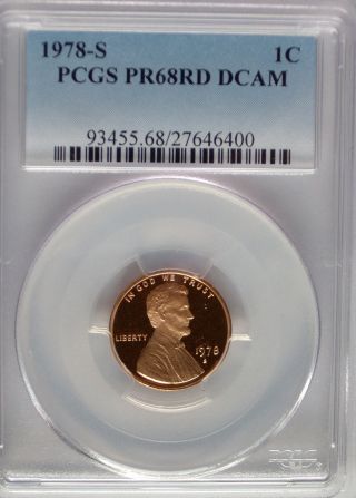 Pcgs 1978 S Proof Lincoln Cent Penny Pr68 Dcam Price Guide$22 Usa Coin 1c photo