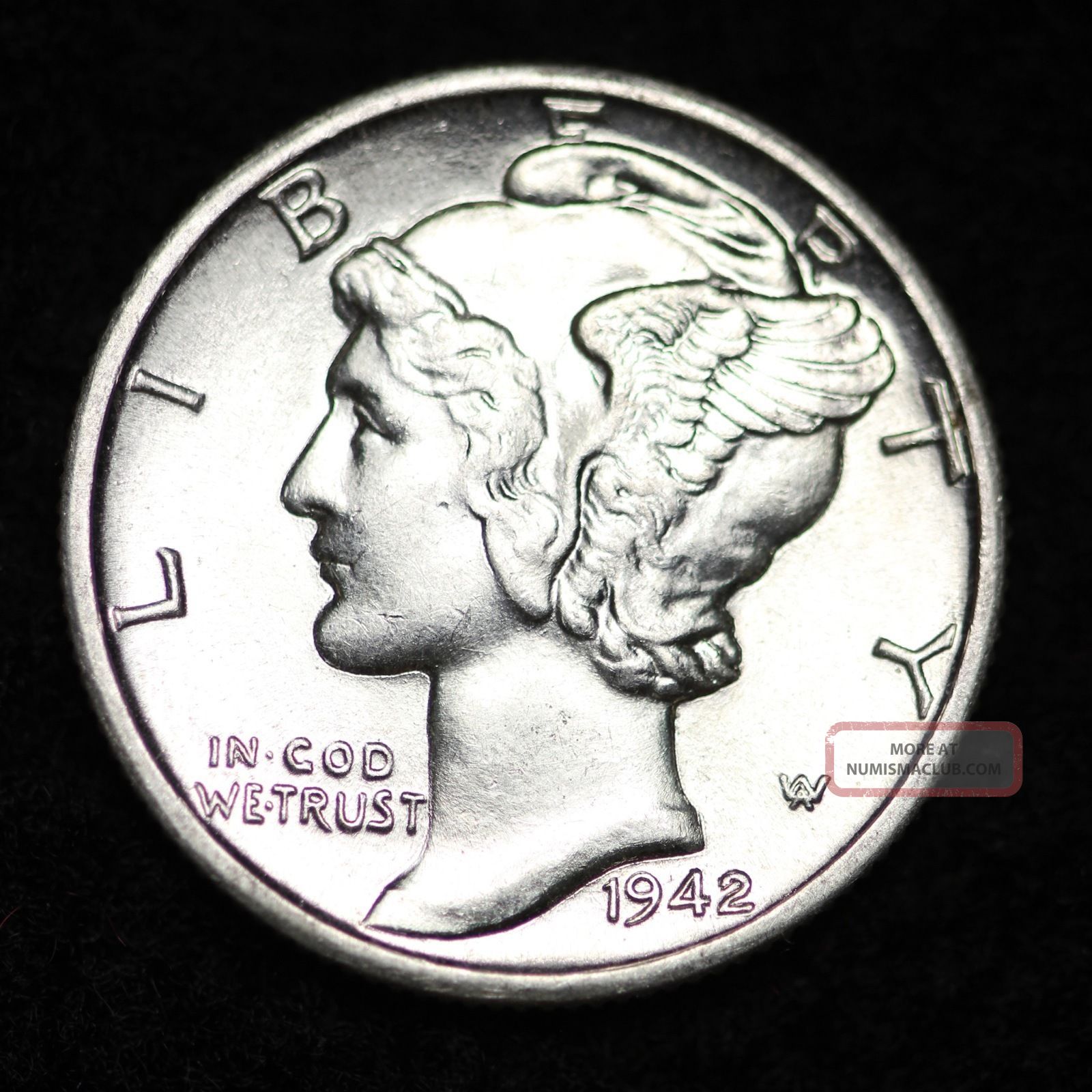 mercury dime 1942 difference