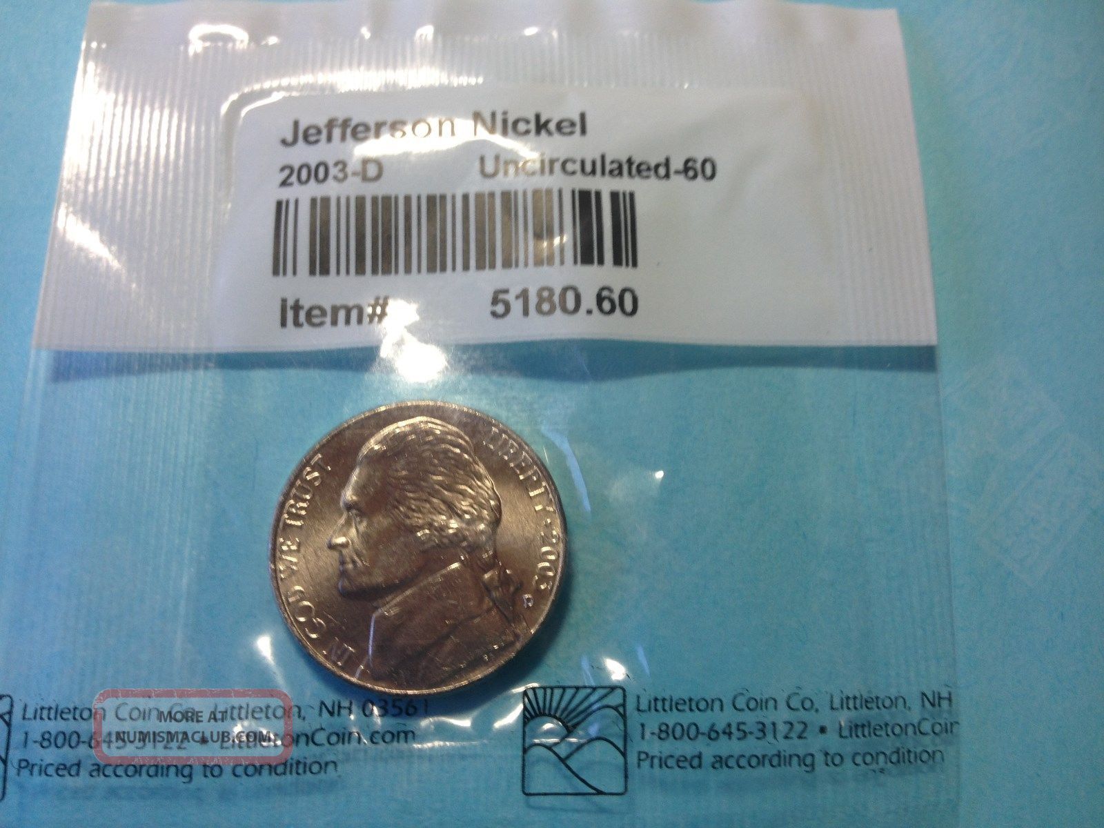 2003 D Uncirculated Jefferson Nickel