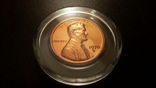 1970 - S Gem Proof Lincoln Cent 1c (large Date) 100 photo