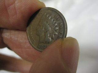 1869 Indian Head Cent Bronze Rare Very Good photo