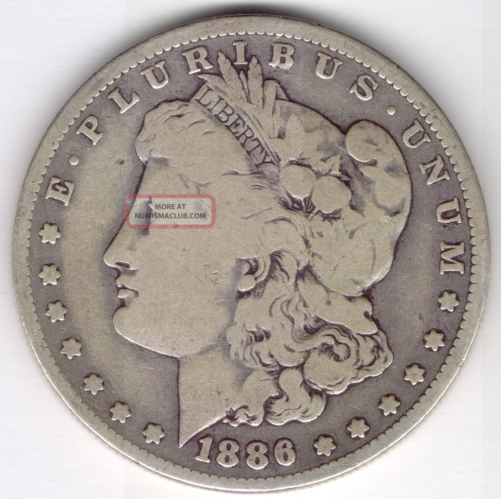 1886 - O Morgan Silver Dollar $1