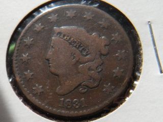 1831 Coronet Head Large Cent photo